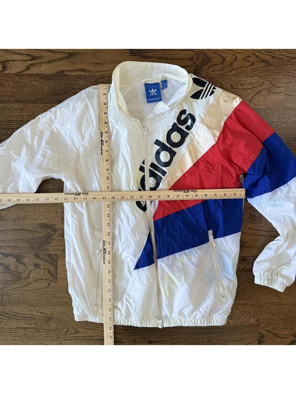 ๐ Adidas Trefoil 80s-90s Windbreaker โ Size M - Picture 6 of 7